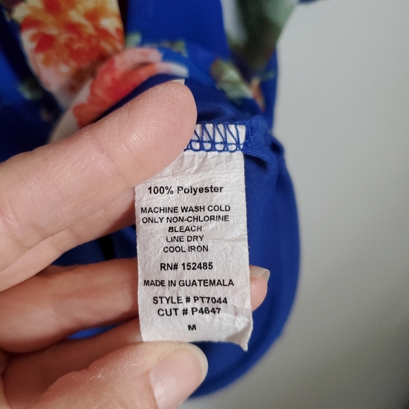 Papermoon Tie Sleeve Floral Blouse | M - Picture 5 of 7